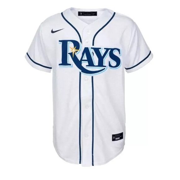 Nike Mens Tampa Bay Rays Wander Franco #5 MLB‎ Player Jersey Home White XL NWT - Picture 2 of 3